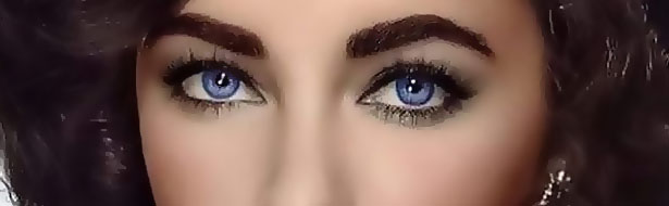 fioletowe oczy